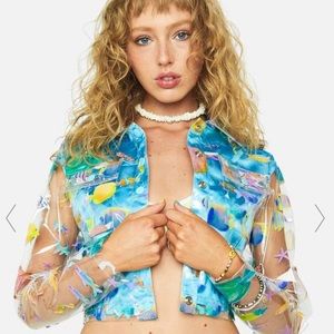 Transparent Under the sea jacket🐠🐬🌊